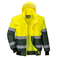 Куртка бомбер контрастная 3-в-1 Hi-Vis Portwest C565