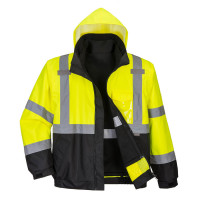 Куртка-бомбер контрастная премиум-класса 3-в-1 Hi-Vis Portwest S365