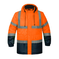 Куртка утепленная сигнальная INSIGHT WINTER FLASH оранжевая hi-viz/темно-синяя