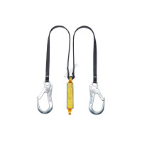 Строп двойной из ленты с амортизатором и карабинами 2xAJ591/1,7м/CE2032L-F2
