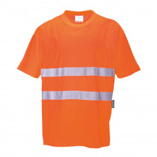 Футболка комфортная хлопчатобумажная Hi-Vis Portwest S172