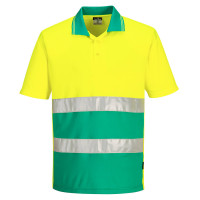 Рубашка поло легкая контрастная Hi-Vis Portwest S175