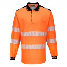 PW3 світловідбуваюча сорочка поло L/S Portwest T184