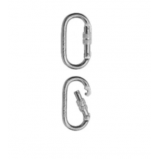 Карабін сталевий з гвинтовою муфтою UpSky Oval-S UP05OvalS23SS00