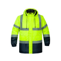 Куртка утеплена сигнальна INSIGHT WINTER FLASH жовта hi-viz/темно-синя